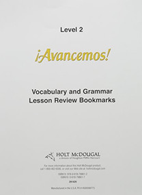 Lesson Review Bookmarks (Spanish Edition) by ML, 9780618798612