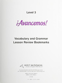Lesson Review Bookmarks (Spanish Edition) - 9780618798629 by ML, 9780618798629
