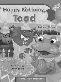 Happy Birthday,Toad (Individual Titles Set (6 copies each) Level E) by Reading, 9780547087054