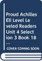 Proud Achilles (Individual Titles Set (6 copies each) Level V) by Reading, 9780547094434