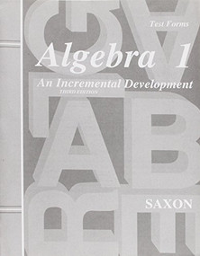 Extra Tests (Third Edition) by SAXON, 9781565771390
