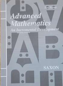 Extra Tests (Second Edition) by SAXON, 9781565771604