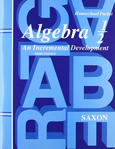 Homeschool Packet with Answer Key and Tests (3rd Edition) by SAXON, 9781591411727