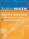 Algebra Appendix Assessments and Solutions by SAXPUB, 9781600320613