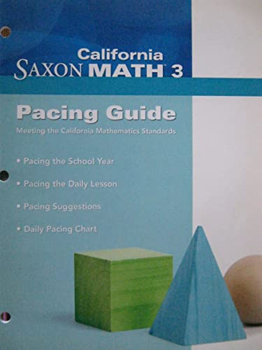 Pacing Guide 2008 by , 9781602770447