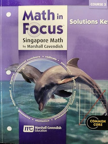 Solutions Key Course 3 by HMH HMH, 9780547579139