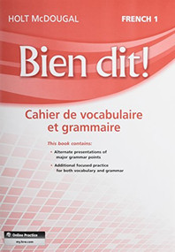 Vocabulary and Grammar Workbook Student Edition Level 1A/1B/1 (French Edition) by HMD HMD, 9780547951867