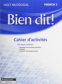 Cahier d'activités Student Edition Level 2 (French Edition) by HMD HMD, 9780547951812