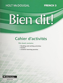 Cahier d'activités Student Edition Level 3 (French Edition) by HMD HMD, 9780547951829