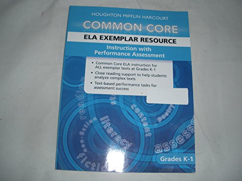 ELA Exemplar Instructional & Performance Assessment Resource Gr K-1 Gr K-1 by HMH HMH, 9780544025158