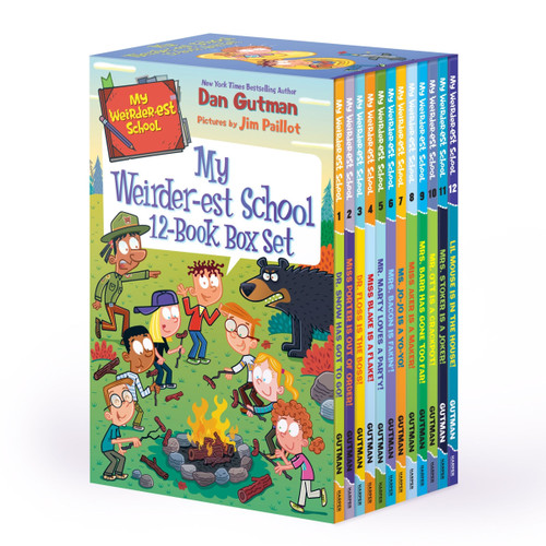 My Weirder-est School 12-Book Box Set by Dan Gutman, Jim Paillot, 9780063434059
