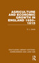 Agriculture and Economic Growth in England 1650-1815 - 9781032479033 by E. L. Jones, 9781032479033