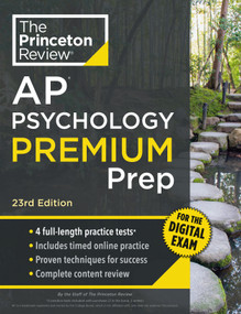 Princeton Review AP Psychology Premium Prep, 23rd Edition (4 Practice Tests + Digital Practice Online + Content Review) by The Princeton Review, 9780593518533