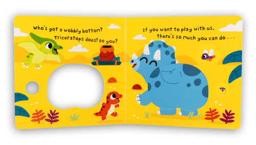 Dinosaur's Wobbly Bottom ((An Interactive Slider Book Full of Stomps, Dancing Wiggles, and Giggles for Babies and Toddlers)) by Kit Frost, Sam Rennocks, 9781536246667