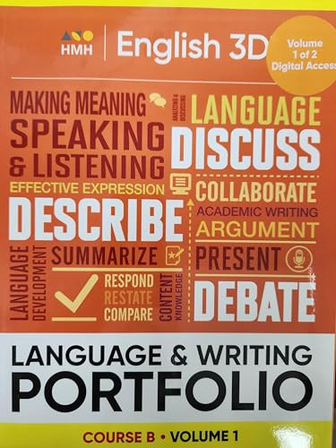 Course B Volume 1 Language & Writing Portfolio by HOUGHTON MIFFLIN HARCOURT, 9780358609469