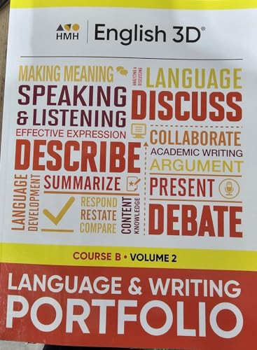 Course B Volume 2 Language & Writing Portfolio by HOUGHTON MIFFLIN HARCOURT, 9780358609476