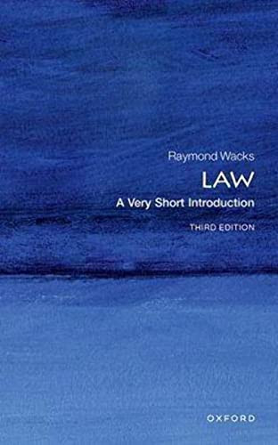 Law (A Very Short Introduction) by Raymond Wacks, 9780192870506