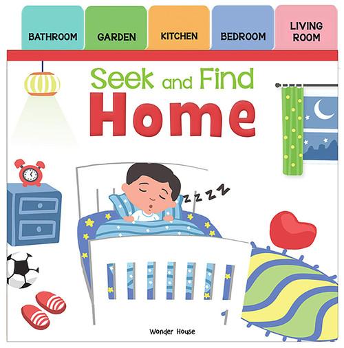 Seek And Find: Home (Early Learning Board Books With Tabs) by Wonder House Books, 9789389432381