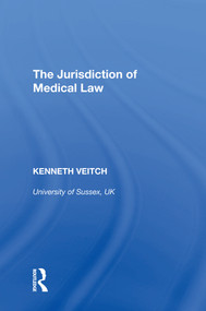 The Jurisdiction of Medical Law by Kenneth Veitch, 9781138621077