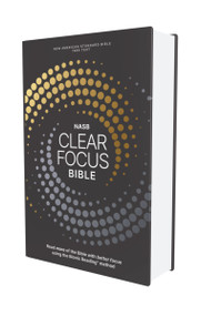 NASB, Clear Focus Bible, Hardcover, Charcoal/Gold, 1995 Text (Read more of the Bible with better focus using the Bionic Reading Method) by Zondervan, 9780310465539
