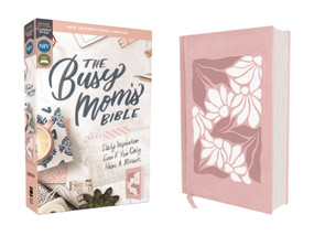 NIV, The Busy Mom's Bible, Leathersoft over Board, Pink, Red Letter, Comfort Print (Daily Inspiration Even If You Only Have One Minute), 9780310466079
