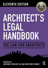 Architect's Legal Handbook (The Law for Architects) - 9781032830674 by Anthony Speaight KC, Matthew Thorne, 9781032830674