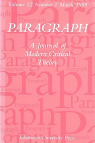 New British Hispanisms (Paragraph Volume 22, Issue 1) by Chris Perriam, 9780748613687