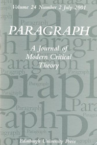 A Symposium on Slavoj Žižek: Faith and the Real (Paragraph Volume 24 Number 2) by Edmond Wright, 9780748616220