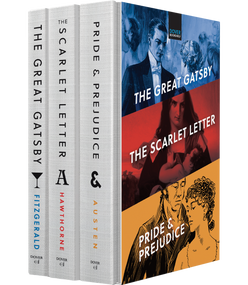 Bookshelf in a Box Volume 1 (The Great Gatsby, The Scarlet Letter, Pride & Prejudice) by Dover Publications, 9780486325408