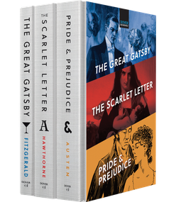 Bookshelf in a Box Volume 1 (The Great Gatsby, The Scarlet Letter, Pride & Prejudice) by Dover Publications, 9780486325408