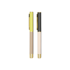 COLOR BLOCK PENS, SET OF 2 - OFF WHITE + TAUPE, DCBS1010
