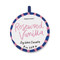 A DOPO 8 OZ HANDPAINTED "HEARTS" CERAMIC CANDLE - ROSEWOOD VANILLA, AD0804