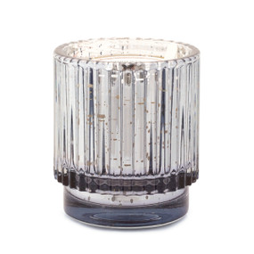 CYPRESS & FIR 4.5 OZ SILVER MERCURY RIBBED GLASS, CFH0502