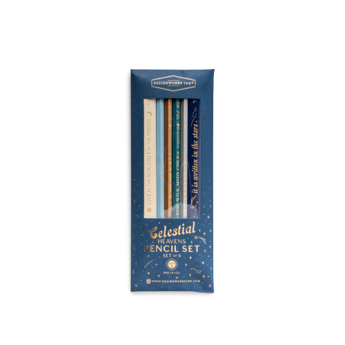 PENCIL SET, 2 CARPENTER + 4 HEX - CELESTIAL HEAVEN, DPS2188