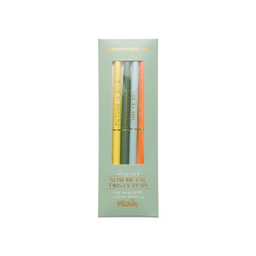 TWISTY SLIM METAL PEN SET, SET OF 4 - GREEN, DPSM2022