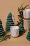 CYPRESS & FIR 5"x 8" TALL TREE TOTEM CANDLE WITH HANGTAG, CFHLG03