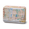 HOLIDAY TIN 5 OZ MATTE ILLUSTRATED TIN WITH BROWNSTONE SCENE - TANGERINE & CLOVE, CT0509