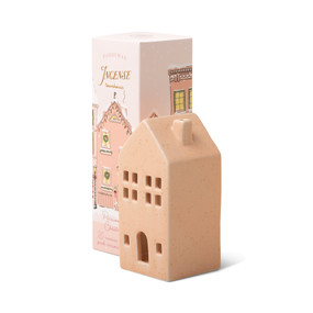 CERAMIC INCENSE TOWNHOUSE, PINK - 20 COUNT INCENSE CONES, PERSIMMON CHESTNUT, IN0019