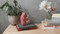 CERAMIC INCENSE & TEA LIGHT HOLDER SANTA FE ADOBE, WHITE - 1 TEA LIGHT & 20 COUNT INCENSE CONES, PALO SANTO, IN0024