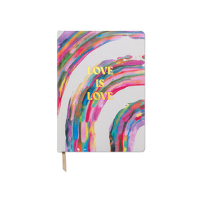 JUMBO BOOKCLOTH JOURNAL - "LOVE IS LOVE", JD802023