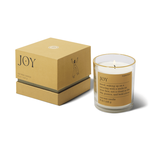 MOOD 8 OZ JOY  BOXED CLEAR GLASS WITH GREEN RIM IN GREEN RIGID BOX - MISTED LIME, MD0801