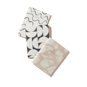 FLEX NOTEBOOKS WITH SADDLE STITCH SPINE, 6" X 8", SET OF 3 - NATURALS, JF6831004