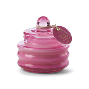 BEAM 3 OZ. FUCHSIA PINK GLASS WITH LID - DESERT PEACH, MG0322