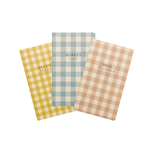 SINGLE FLEX UNDATED PLANNERS, 7.5" X 4.4", SET OF 3 - KITCHEN, JF7432022