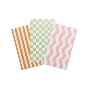 SINGLE FLEX UNDATED PLANNERS, 7.5" X 4.4", SET OF 3 - LIST, JF7432025