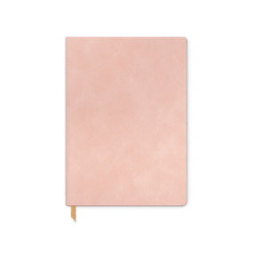 VEGAN SUEDE FLEX COVER UNDATED PLANNER, 5.75 X 8 - DUSTY BLUSH, JS2001002
