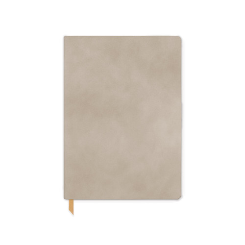 VEGAN SUEDE FLEX COVER UNDATED PLANNER, 5.75 X 8 - MUSHROOM, JS2001003
