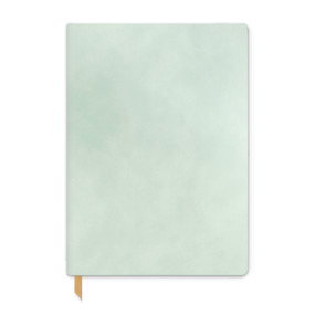 VEGAN SUEDE FLEX COVER UNDATED PLANNER, 5.75 X 8 - MINT, JS2001004