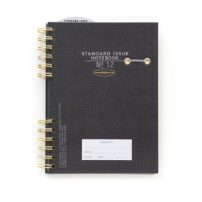 BLACK STANDARD ISSUE JOURNAL NO 12, 6" X 8.25" - BLACK, JS8922008