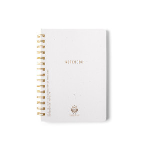 TWIN WIRE JOURNAL, 6" X 8.25" - IVORY, JTW681008